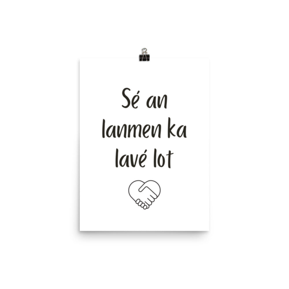 Affiche - Sé en la men ka lavé lot