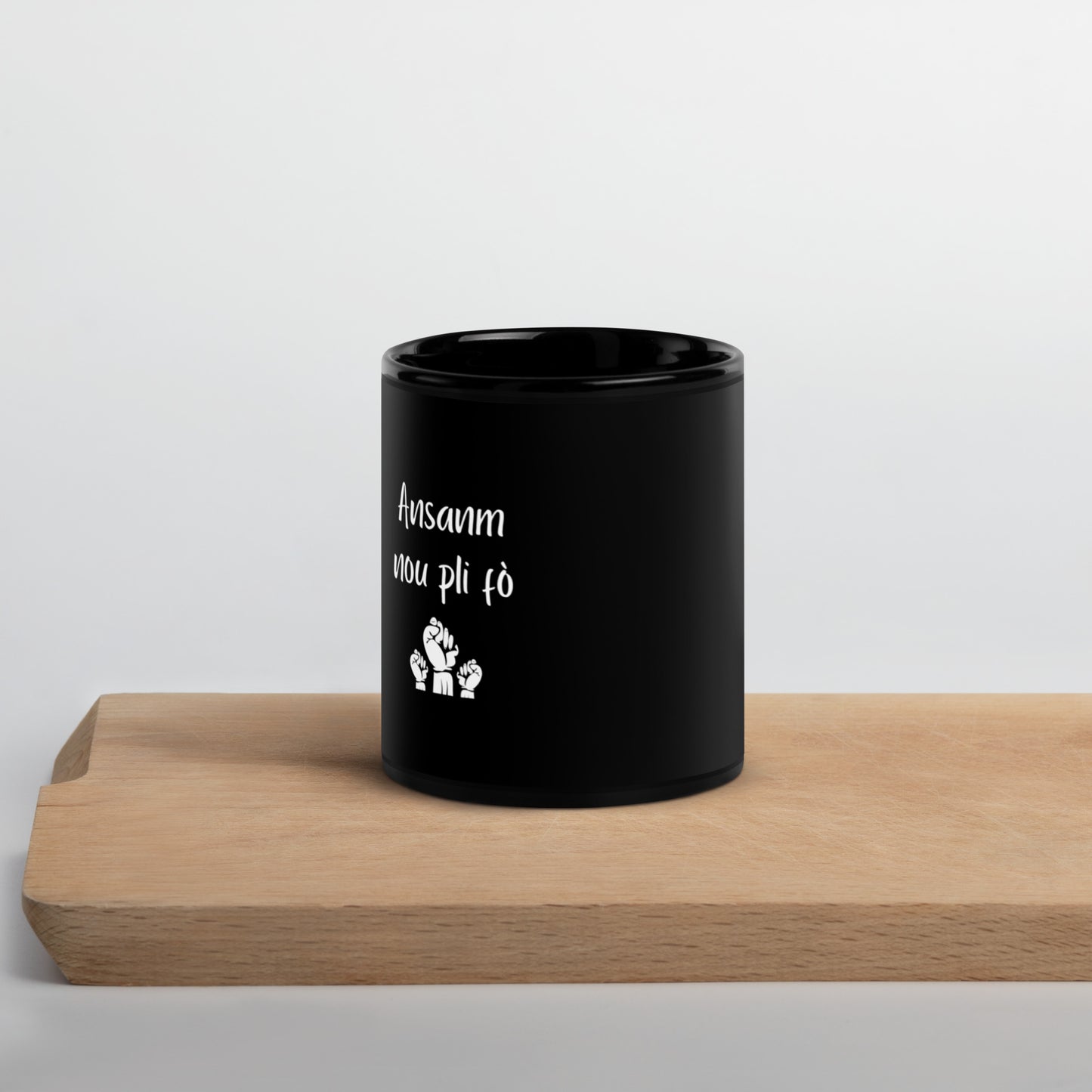 Mug noir - Ansanm nou pli fo