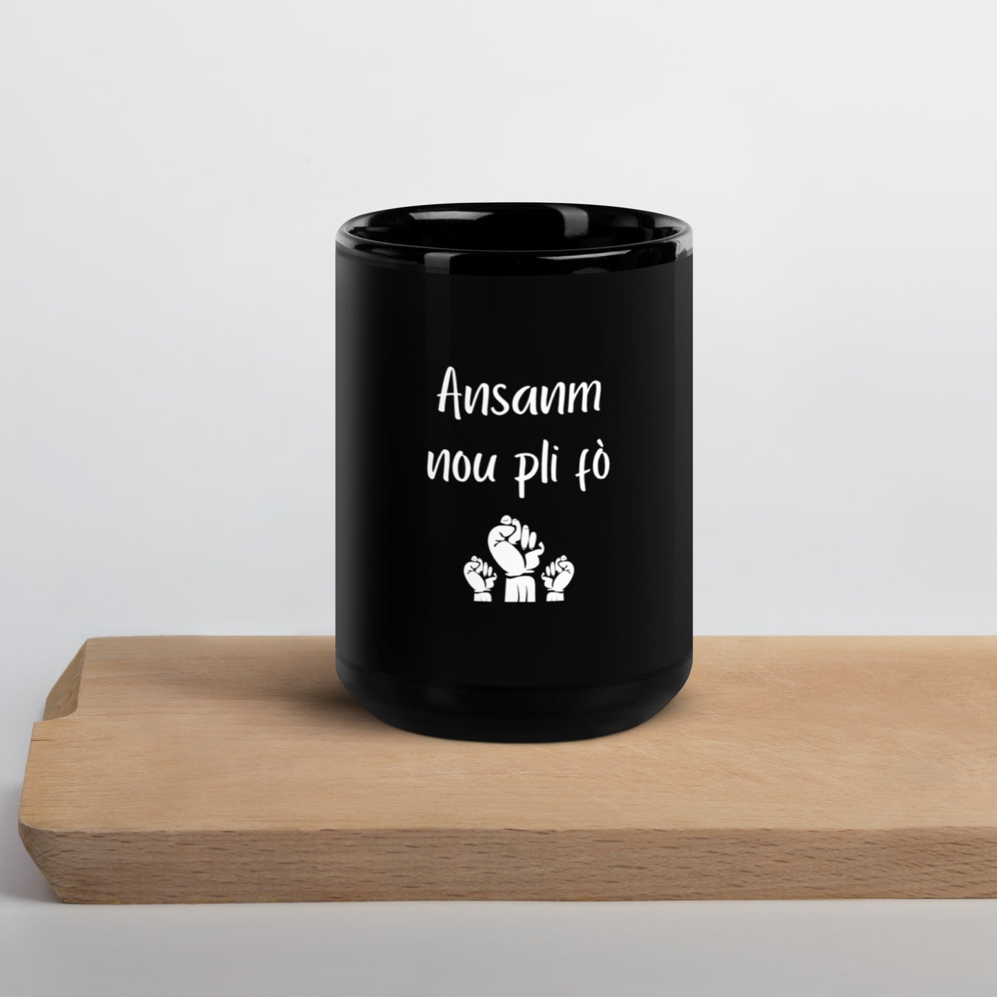 Mug noir - Ansanm nou pli fo