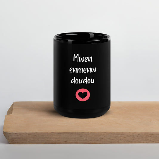 Mug noir - Mwen enmenw doudou