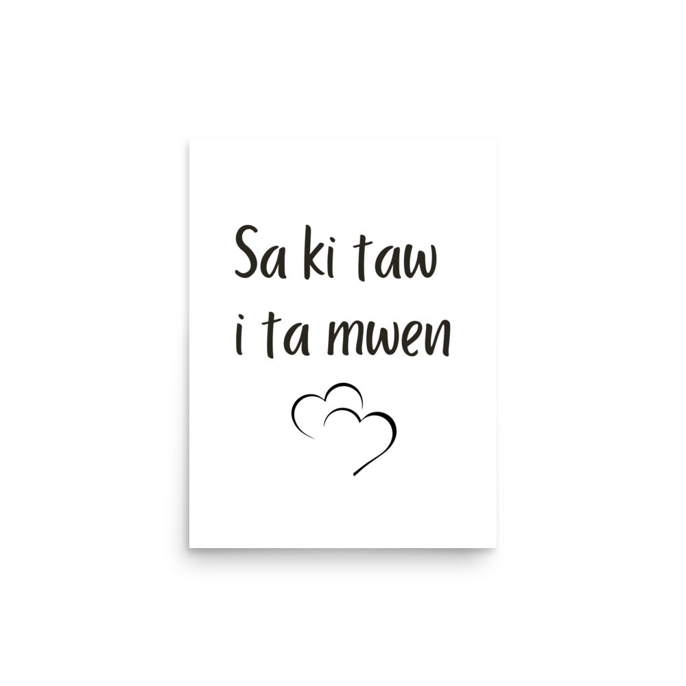 Affiche - Sa ki taw i ta mwen