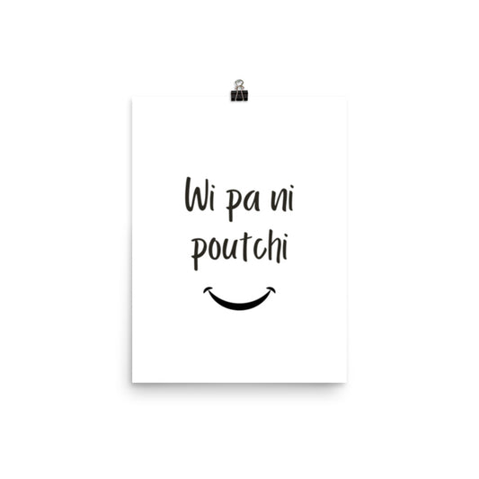 Affiche - wi pa ni poutchi