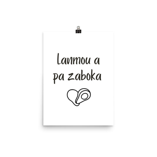 Affiche - Lanmou a pa zaboka