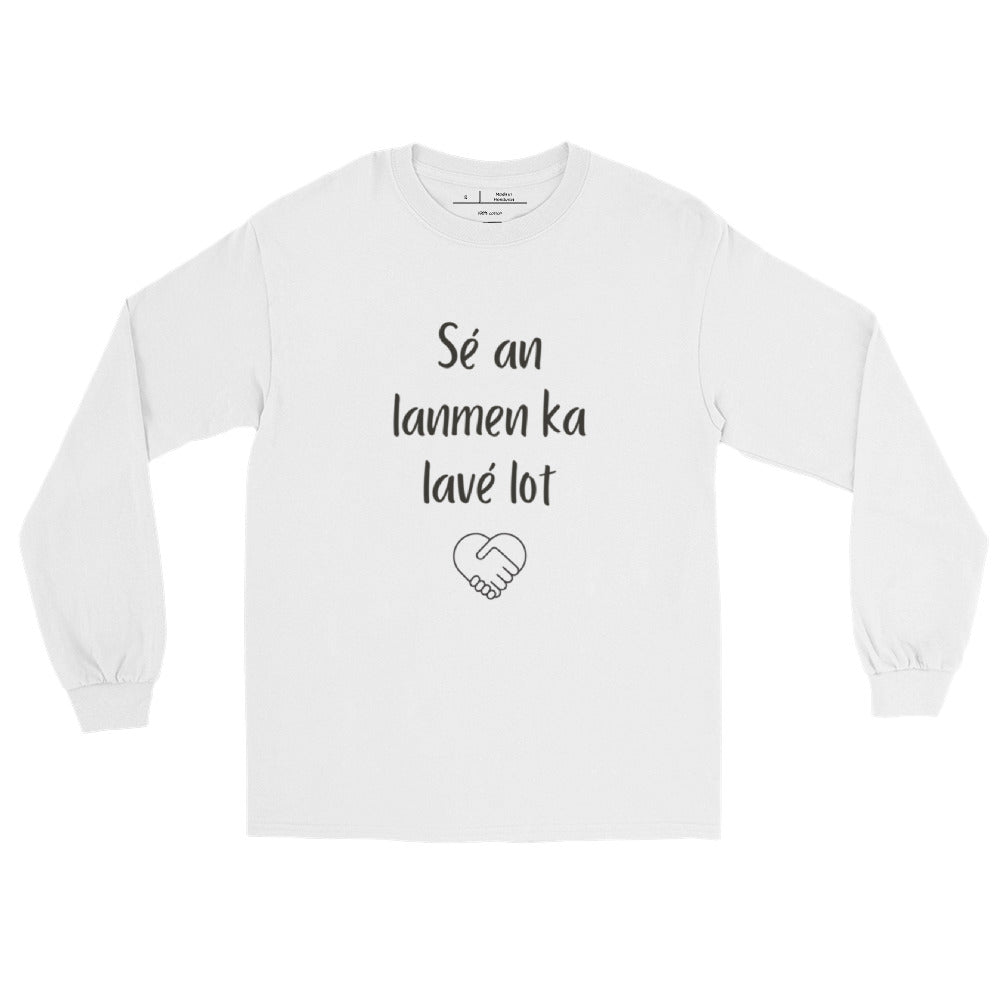 Sé en lanmen ka lavé lot - T-shirt à manches longues pour homme