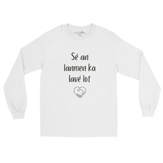 Sé en lanmen ka lavé lot - T-shirt à manches longues pour homme