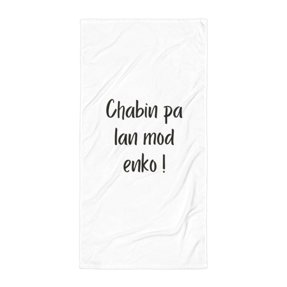 Serviette - Chabin pa lan mod enko