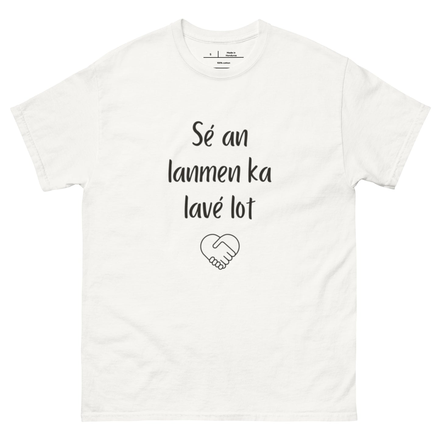 Sé en lenmen ka lavé lot - T-shirt classique unisexe